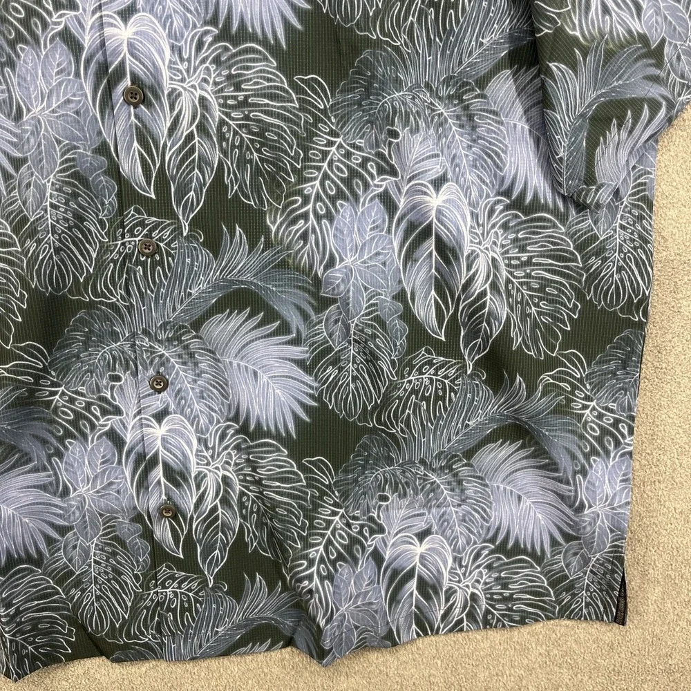 TOMMY BAHAMA Mens 4XLB 4XL BIG CORE SPORT STRETCH HAWAIIAN SHIRT COAST BLUE NOTE